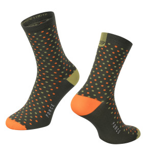 Čarape FORCE MOTE, zeleno-narandžaste L-XL/42-46